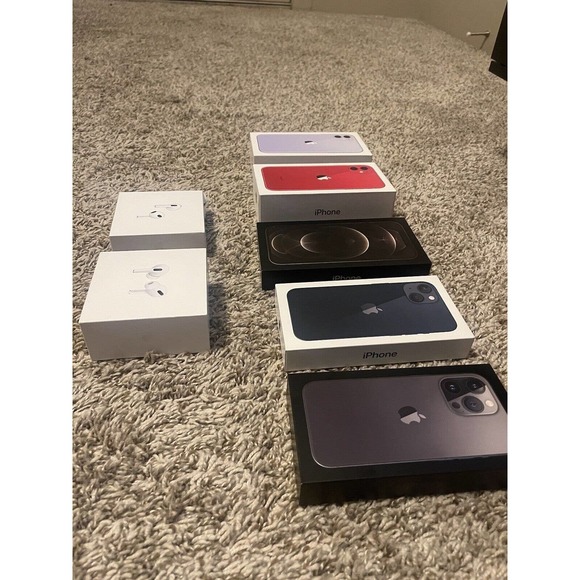 5 Iphone And 3 AirPod Boxxes (one i have not updated on the pictures yet) - Picture 2 of 6